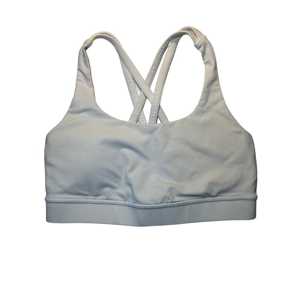 Lululemon Energy Bra Medium Support, B–D Cups Size 4 White